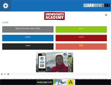 Tablet Screenshot of learnhow2ski.com